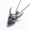 Wholesale Jewelry Retro Punk Navy Anchor Titanium Steel Pendant Necklace With Baking Paint Pattern Of Letters Numbers Text