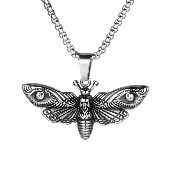 Wholesale Jewelry Retro Punk Navy Anchor Titanium Steel Pendant Necklace With Baking Paint Pattern Of Letters Numbers Text
