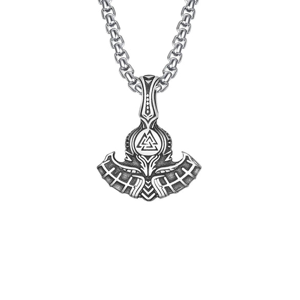 Wholesale Jewelry Retro Punk Navy Anchor Titanium Steel Pendant Necklace With Baking Paint Pattern Of Letters Numbers Text