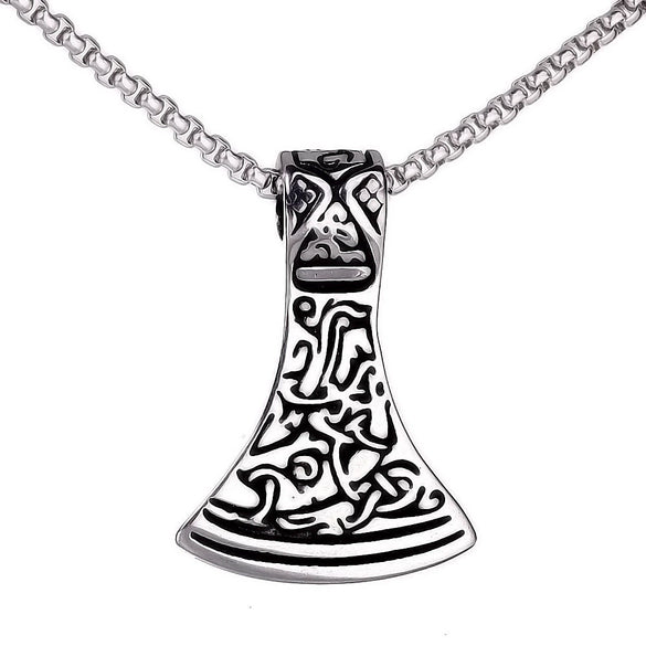 Wholesale Jewelry Retro Punk Navy Anchor Titanium Steel Pendant Necklace With Baking Paint Pattern Of Letters Numbers Text