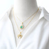 Wholesale Jewelry Retro Religious Cross Copper Electroplated Geometric Pendant Necklace For Women