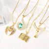 Wholesale Jewelry Retro Religious Cross Copper Electroplated Geometric Pendant Necklace For Women
