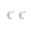 Wholesale Jewelry Retro Simple Leaf 925 Sterling Silver Earrings
