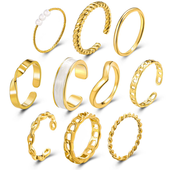 Wholesale Jewelry Retro Simple Style Alloy Pearl Drip Ring Electroplating