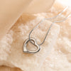 Wholesale Jewelry Retro Simple Style Commute Heart Shape 304 Stainless Steel Hollow Out
