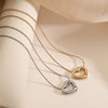 Wholesale Jewelry Retro Simple Style Commute Heart Shape 304 Stainless Steel Hollow Out