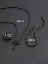 Wholesale Jewelry Retro Simple Style Cross 304 Stainless Steel Gold Plated Jewelry Set