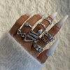 Wholesale Jewelry Retro Snake Animal Alloy Ring Electroplating Geometric Style Unisex