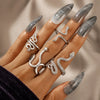 Wholesale Jewelry Retro Snake Animal Alloy Ring Electroplating Geometric Style Unisex