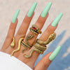 Wholesale Jewelry Retro Snake Animal Alloy Ring Electroplating Geometric Style Unisex