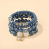 Wholesale Jewelry Retro Style Alloy Elephant Pendant Crystal Bracelet Electroplated