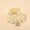 Wholesale Jewelry Retro Style Alloy Elephant Pendant Crystal Bracelet Electroplated