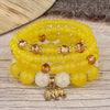 Wholesale Jewelry Retro Style Alloy Elephant Pendant Crystal Bracelet Electroplated