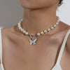 Wholesale Jewelry Retro Style Butterfly Alloy Pendant Jewelry With Electroplating For Women
