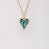 Wholesale Jewelry Retro Style Copper Inlaid Zircon Heart Pendant Ochain Necklace For Female