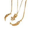 Wholesale Jewelry Retro Style Fish Koi Copper Zirconia Electroplating Pendant Necklace For Women