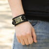 Wholesale Jewelry Retro Style Fivepointed Star Alloy And Cowhide Bracelet For Men Electroplated