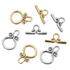 Wholesale Jewelry Retro Style Flower Pattern Stainless Steel Obuckle Necklace And Bracelet With Electroplating