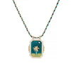 Wholesale Jewelry Retro Style Geometric Copper Cotton Rope Pendant Necklace With Evil Eye Charm