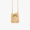 Wholesale Jewelry Retro Style Geometric Copper Goldplated Tarot Card Opening And Closing Butterfly Rebirth Door Pendant Necklace