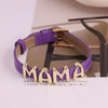 Wholesale Jewelry Retro Style Geometric Leather Strap Copper Electroplated Bracelet With Letters Love Pattern