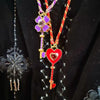 Wholesale Jewelry Retro Style Geometric Love Heart Lip Titanium Steel Pendant Gold Plated Ochain Clavicle Chain