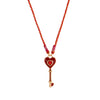 Wholesale Jewelry Retro Style Geometric Love Heart Lip Titanium Steel Pendant Gold Plated Ochain Clavicle Chain
