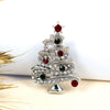 Wholesale Jewelry Retro Style Geometric Rhinestone Christmas Brooch