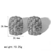 Wholesale Jewelry Retro Style Geometric Stainless Steel Electroplated Earrings For Women