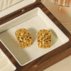 Wholesale Jewelry Retro Style Geometric Stainless Steel Electroplated Earrings For Women