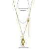 Wholesale Jewelry Retro Style Geometric Stainless Steel Electroplated Pendant Necklace
