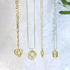 Wholesale Jewelry Retro Style Geometric Stainless Steel Electroplated Pendant Necklace