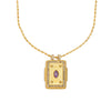 Wholesale Jewelry Retro Style Geometric Stainless Steel 18K Gold Plated Necklace