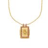 Wholesale Jewelry Retro Style Geometric Stainless Steel 18K Gold Plated Necklace