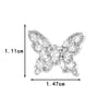 Wholesale Jewelry Retro Style Geometric Titanium Steel Zircon Butterfly Screw Piercing Jewelry For Women
