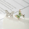 Wholesale Jewelry Retro Style Geometric Titanium Steel Zircon Butterfly Screw Piercing Jewelry For Women