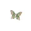 Wholesale Jewelry Retro Style Geometric Titanium Steel Zircon Butterfly Screw Piercing Jewelry For Women