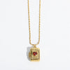 Wholesale Jewelry Retro Style Heart Shape Copper Electroplated Pendant Necklace For Women