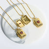 Wholesale Jewelry Retro Style Heart Shape Copper Electroplated Pendant Necklace For Women