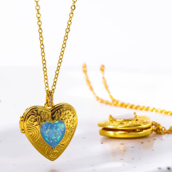 Wholesale Jewelry Retro Style Heart Shape Copper Pendant Ochain Necklace With Electroplating