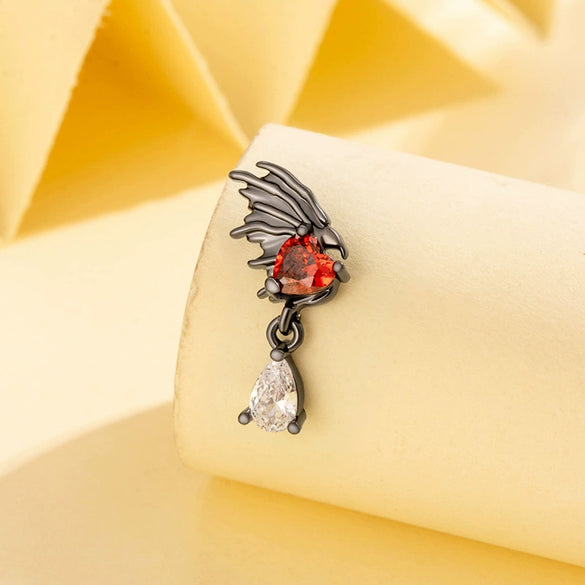 Wholesale Jewelry Retro Style Heart Shape Titanium Steel Zirconia Jewelry For Women