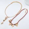 Wholesale Jewelry Retro Style Metal Skull Heart Whistle Twopiece Necklace Zinc Alloy Set With Diamonds Geometric Animal Zodiac Pattern