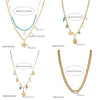 Wholesale Jewelry Retro Style Oval Star Shape Stainless Steel Electroplated Pendant O Chain For Women