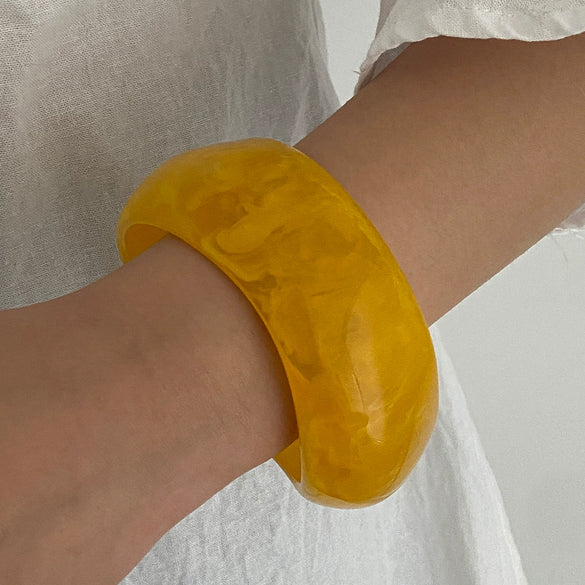 Wholesale Jewelry Retro Style Resin Geometric Handmade Bracelet