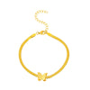 Wholesale Jewelry Retro Style Stainless Steel Three Piece Set With Bear And Little Pig Pattern Earrings Necklace And Bracelet Electroplated For Women