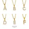 Wholesale Jewelry Retro Style Stainless Steel Water Wave Chain Pendant Necklace With English Letters And Constellation Pattern And Electroplating Design