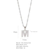 Wholesale Jewelry Retro Style Stainless Steel Water Wave Chain Pendant Necklace With English Letters And Constellation Pattern And Electroplating Design