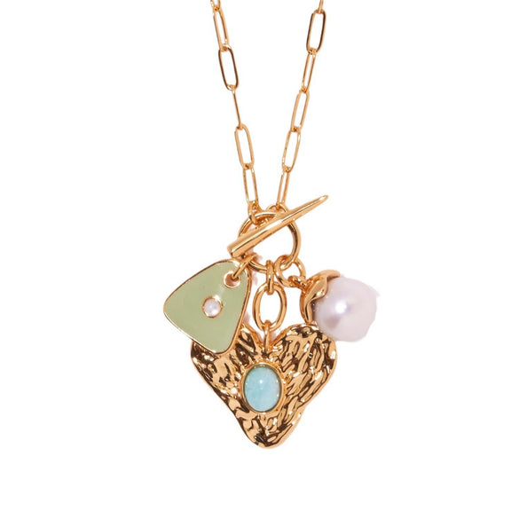 Wholesale Jewelry Retro Style Star Pendant Copper Electroplated Ochain Necklace For Ladies
