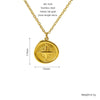 Wholesale Jewelry Retro Style Star 316L Stainless Steel And 316L Stainless Steel Electroplated Pendant Necklace For Women