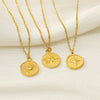 Wholesale Jewelry Retro Style Star 316L Stainless Steel And 316L Stainless Steel Electroplated Pendant Necklace For Women